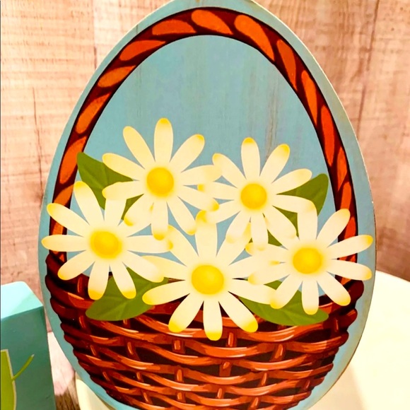 Reversible Happy Spring/Easter Word Block Signs - Picture 3 of 11